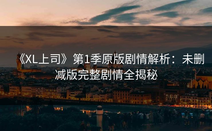 《XL上司》第1季原版剧情解析：未删减版完整剧情全揭秘