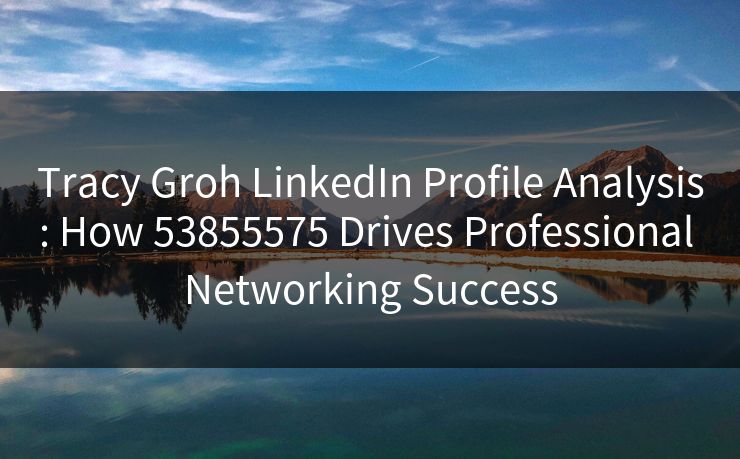 Tracy Groh LinkedIn Profile Analysis: How 53855575 Drives Professional Networking Success